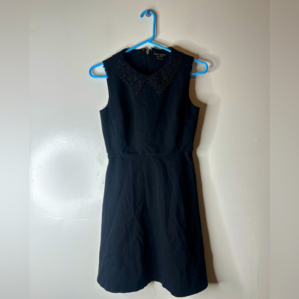 Kate Spade Lace Collar Ponte Dress